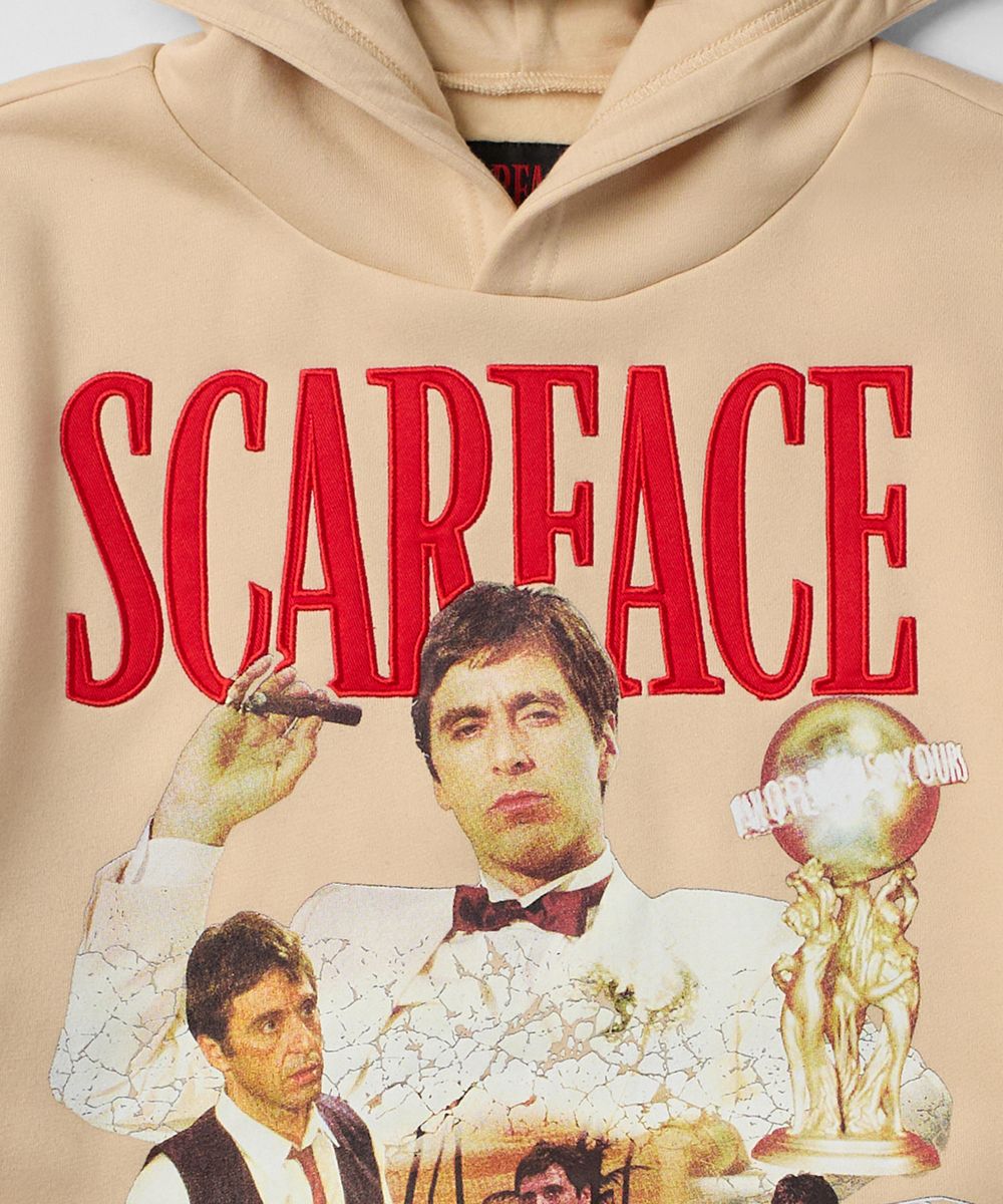 SF-106 SCARFACE SAY HELLO HOODIE KHAKI