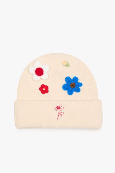 "UNCONDITIONAL" KNIT SKULL CAP CREAM