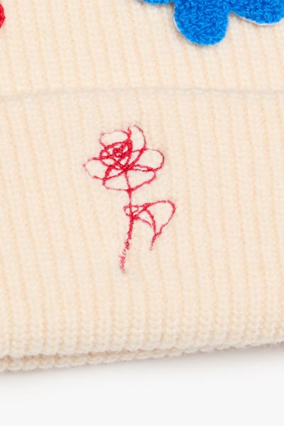 "UNCONDITIONAL" KNIT SKULL CAP CREAM