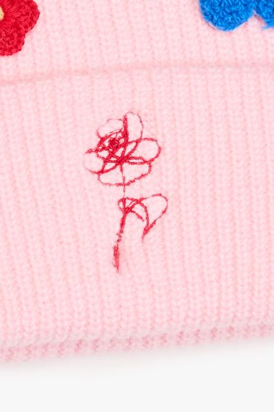 "UNCONDITIONAL" KNIT SKULL CAP PETAL PINK