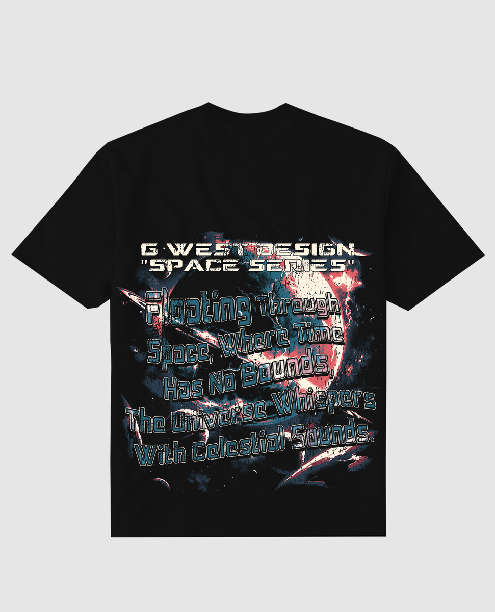 GWDSPPT9147 G WEST SPACE SERIES TEE BLACK