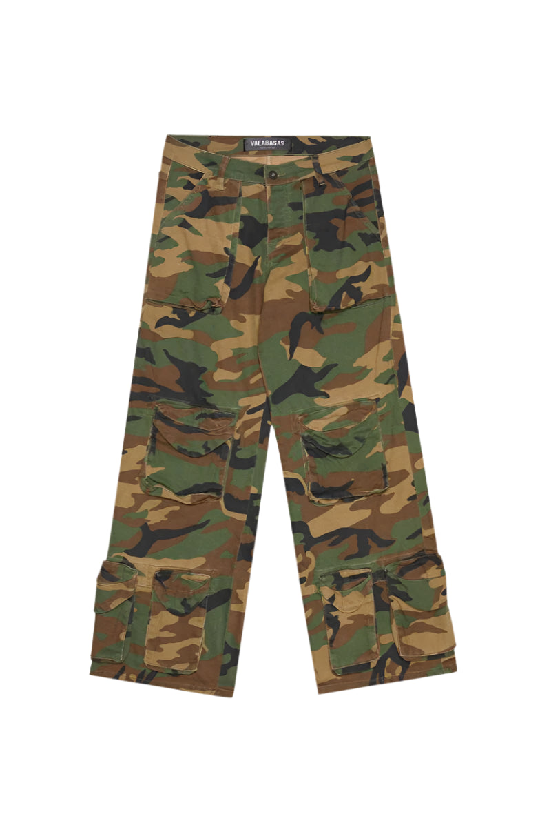 "RAM" CAMO BAGGY DENIM
