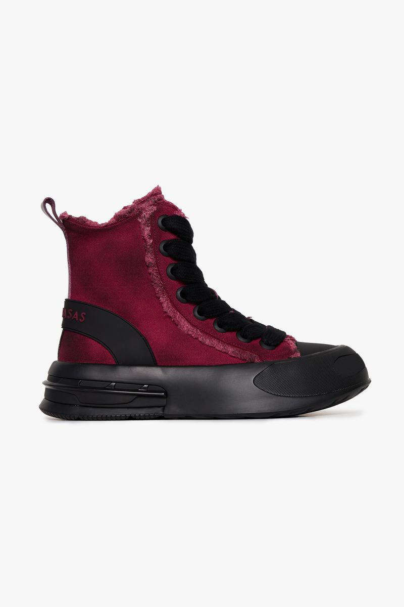 VLBS-SH-002 "PURPOSE" HIGH SNEAKER BURGUNDY