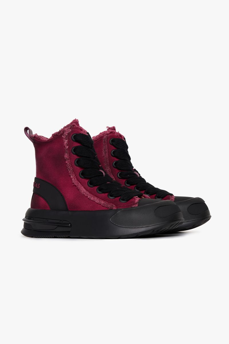 VLBS-SH-002 "PURPOSE" HIGH SNEAKER BURGUNDY