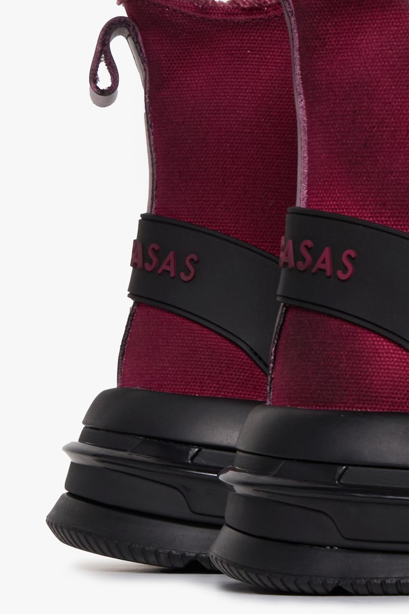 VLBS-SH-002 "PURPOSE" HIGH SNEAKER BURGUNDY