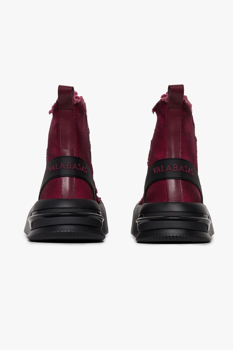 VLBS-SH-002 "PURPOSE" HIGH SNEAKER BURGUNDY