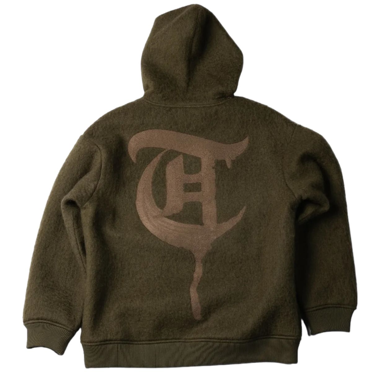 TC-23-511 "WOLFFUR" HOODIE ARMYGRN