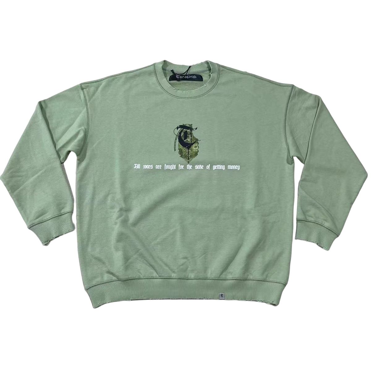 TC-24-730 WAR MONEY SWEATER GREEN