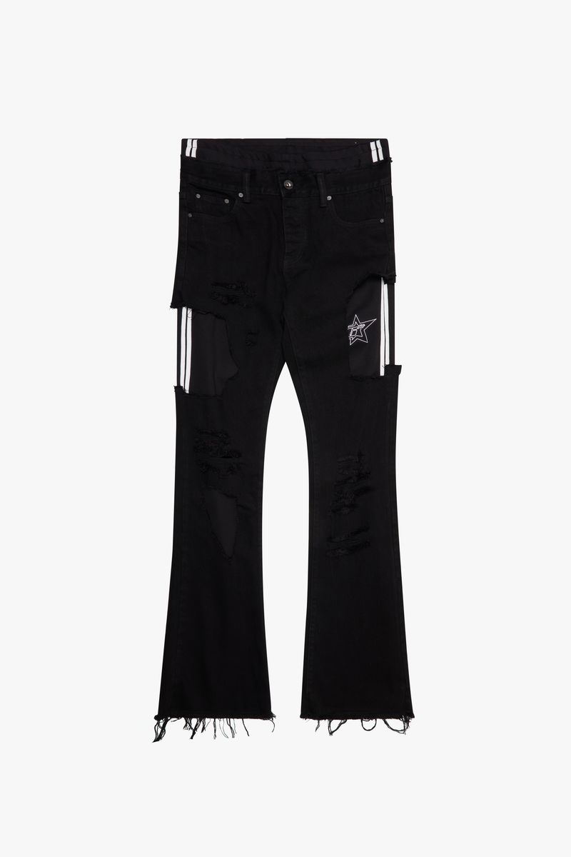 6TH-D4501 "SAMBA" DENIM TRACK PANT BLACK