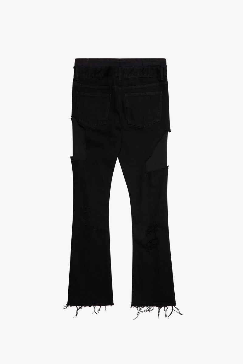 6TH-D4501 "SAMBA" DENIM TRACK PANT BLACK