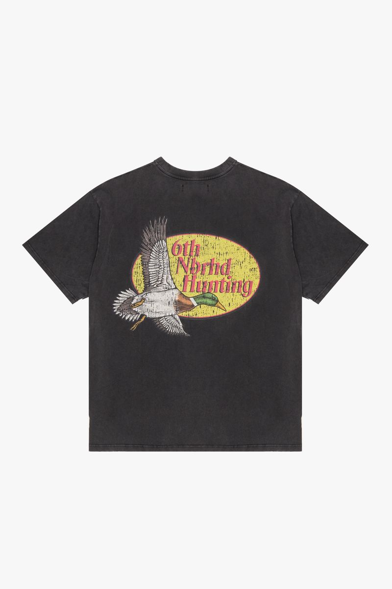 6TH-T3101 "HUNTING" TEE VINTAGE BLACK