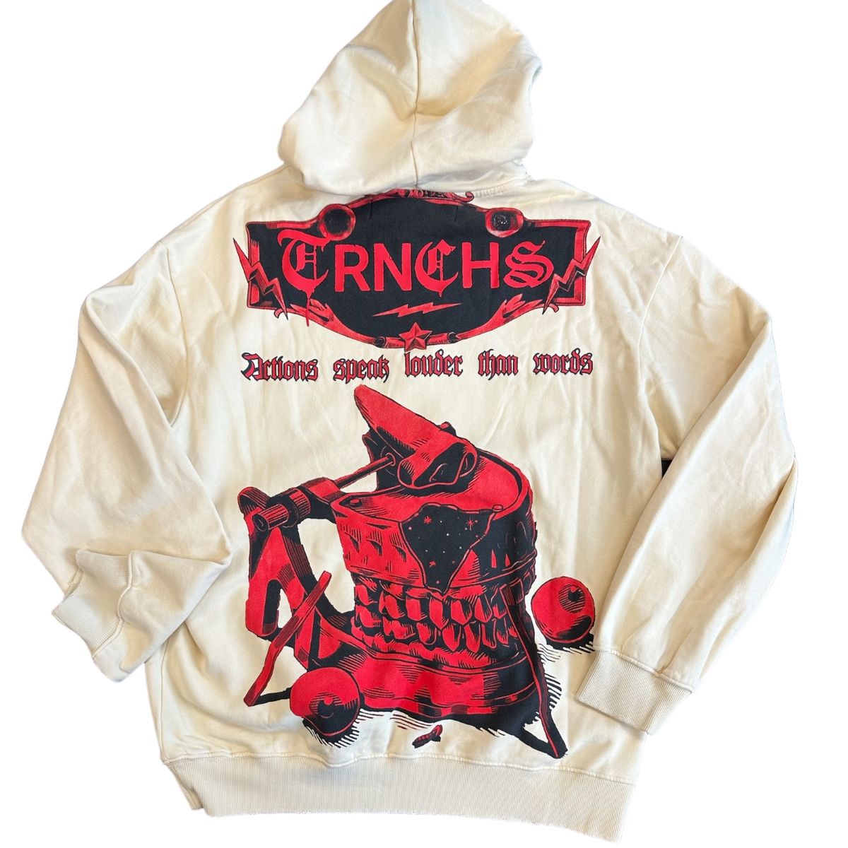 TC-24-718 TEETH HOODIE CREAM