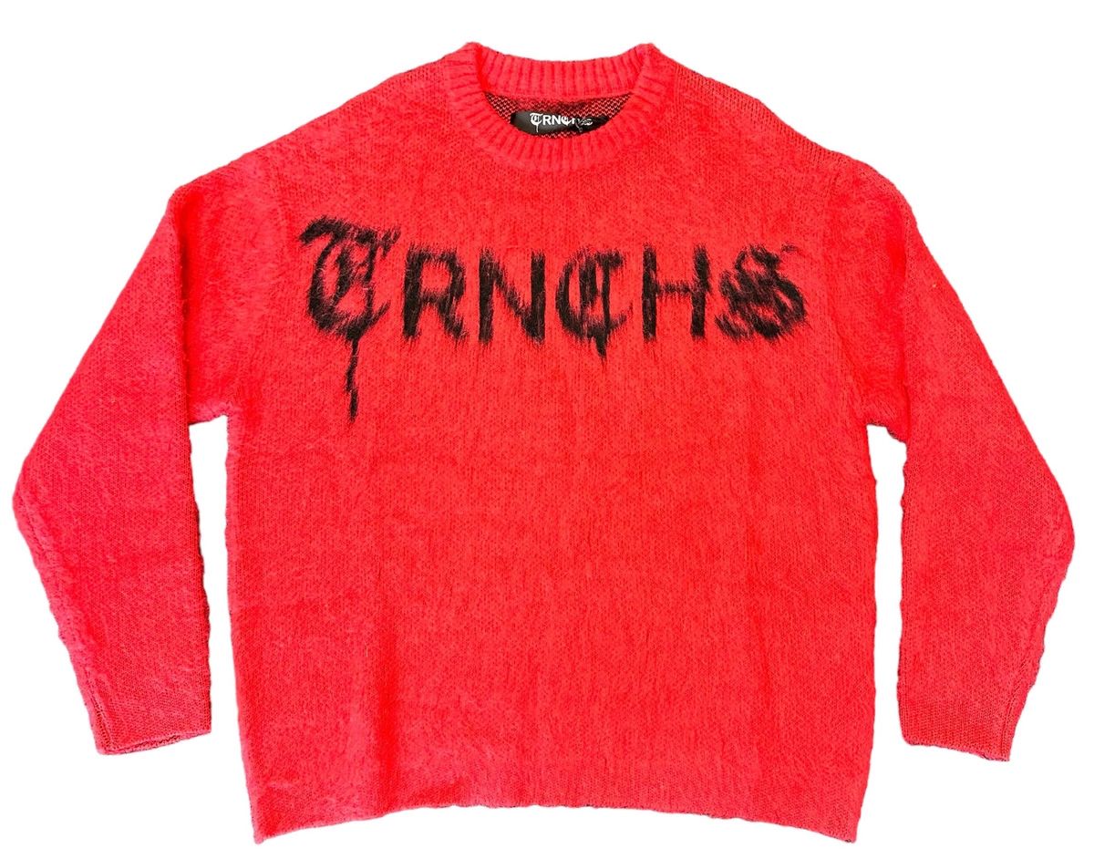 TS-01-001 MOHAIR BLEND SWEATER RED