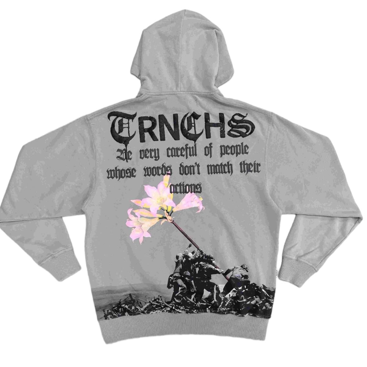 ACTION & WORDS HOODIE GREY