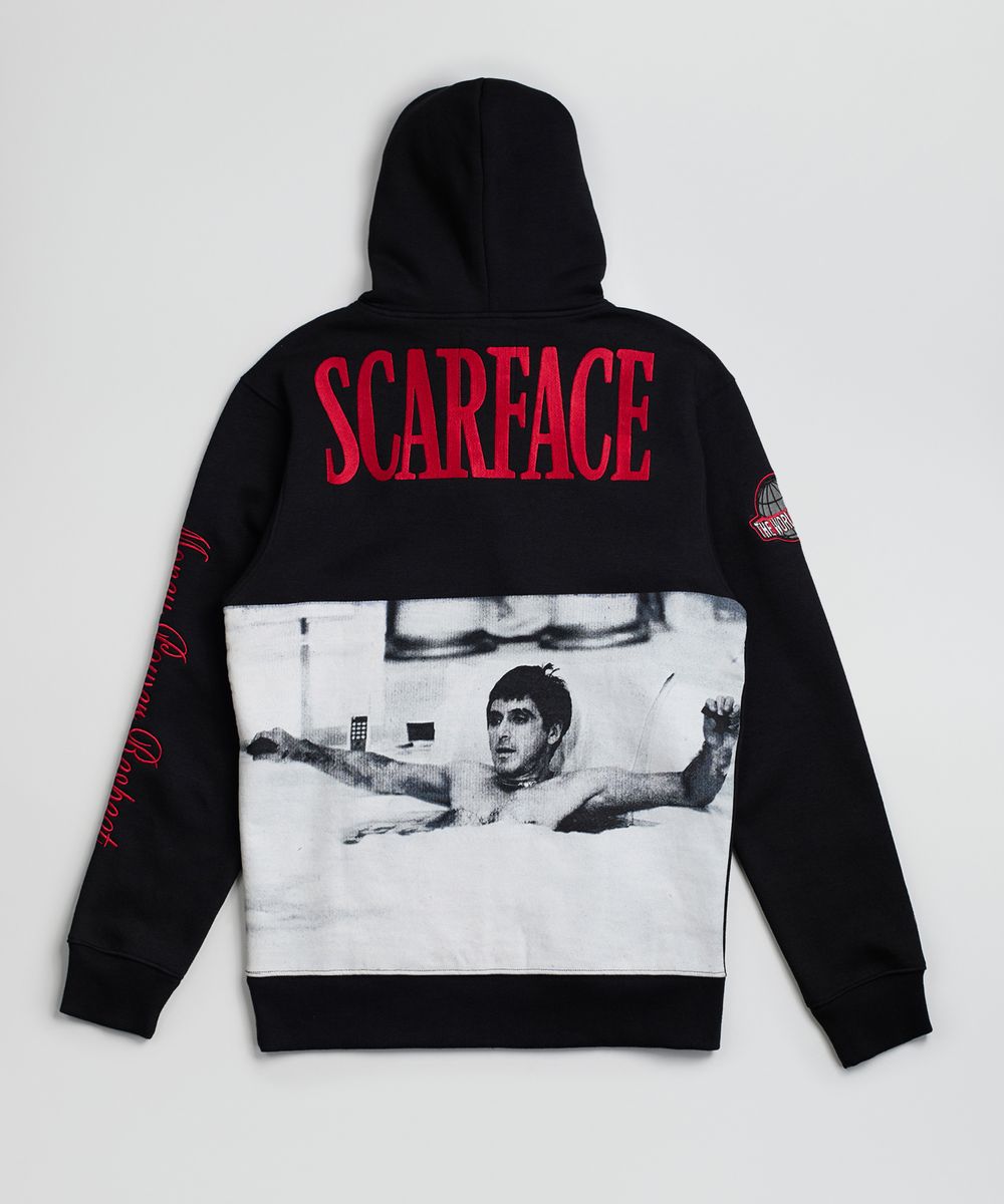 SF-102 SCARFACE MPR VARSITY HOODIE BLACK