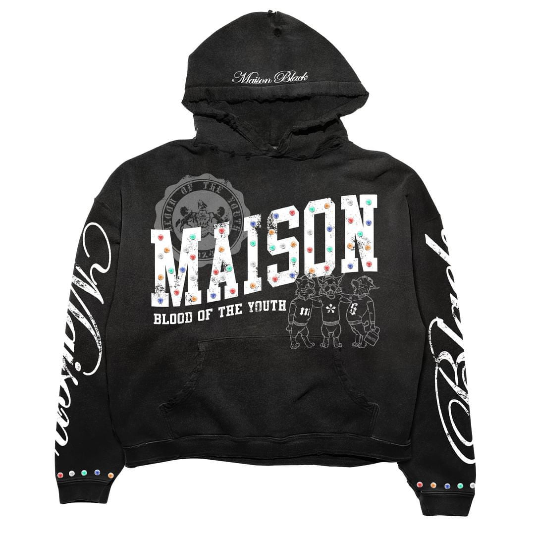 FW24-05 MAISON BLOOD OF YOUTH BLACK