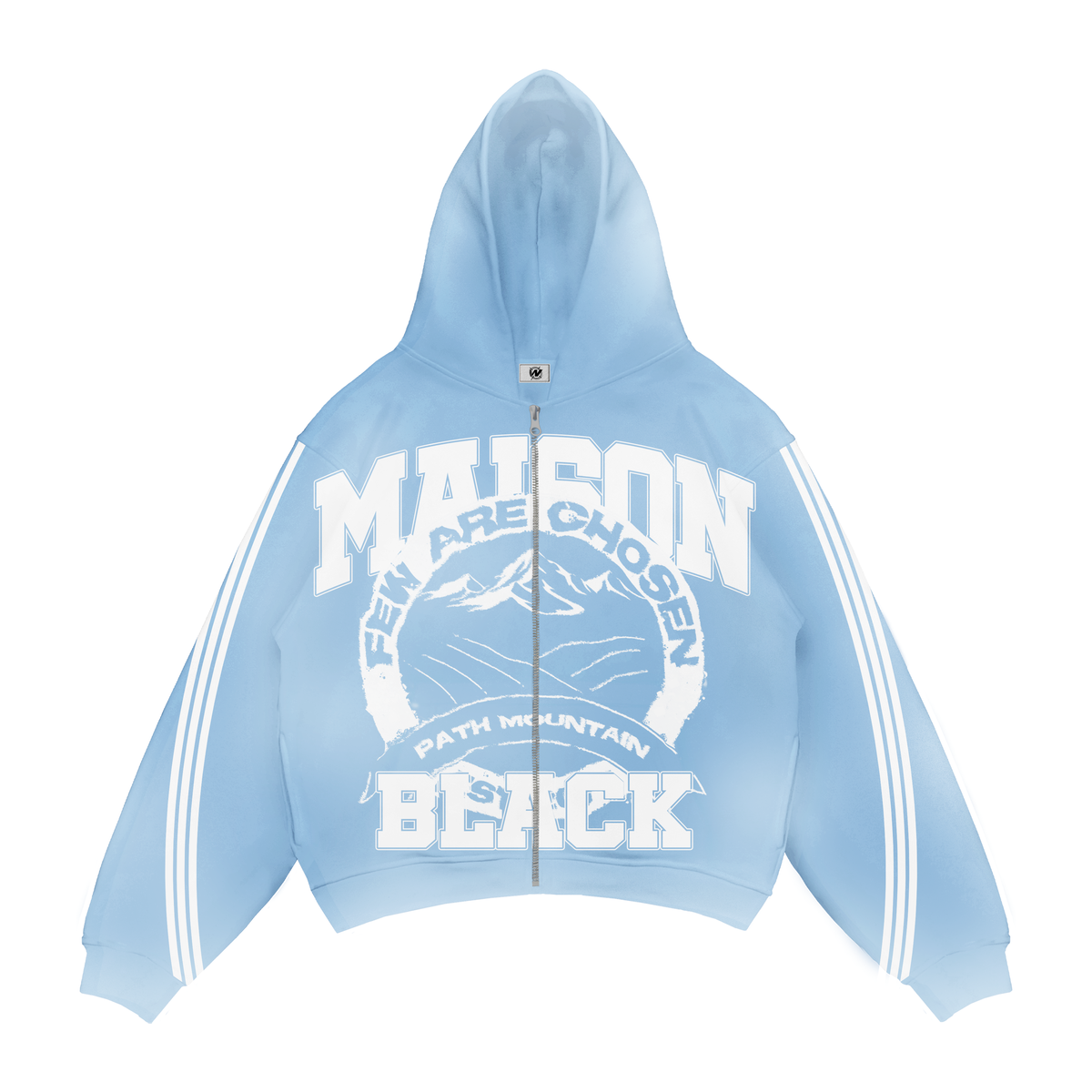 FW24-11 MAISON MOUNTAIN HOODIE B/BLUE