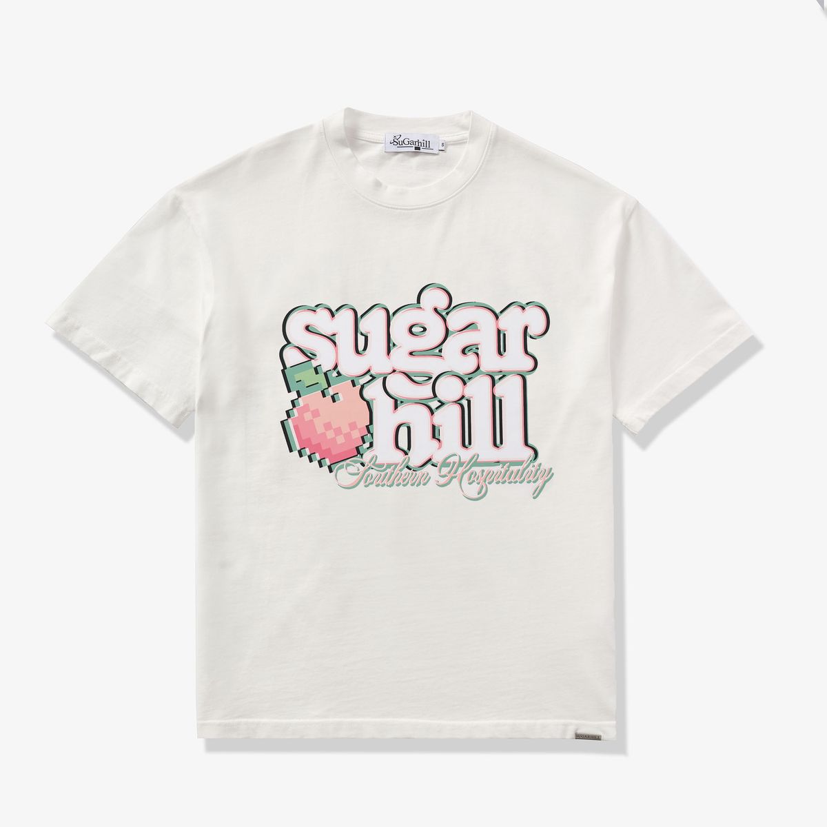 SH24-SUM2-14 "PEACHES" T-SHIRT WHITE