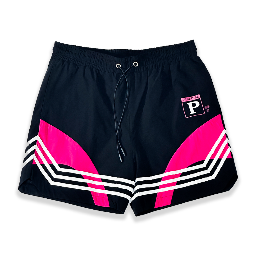 Resort Black and Fuscia Short