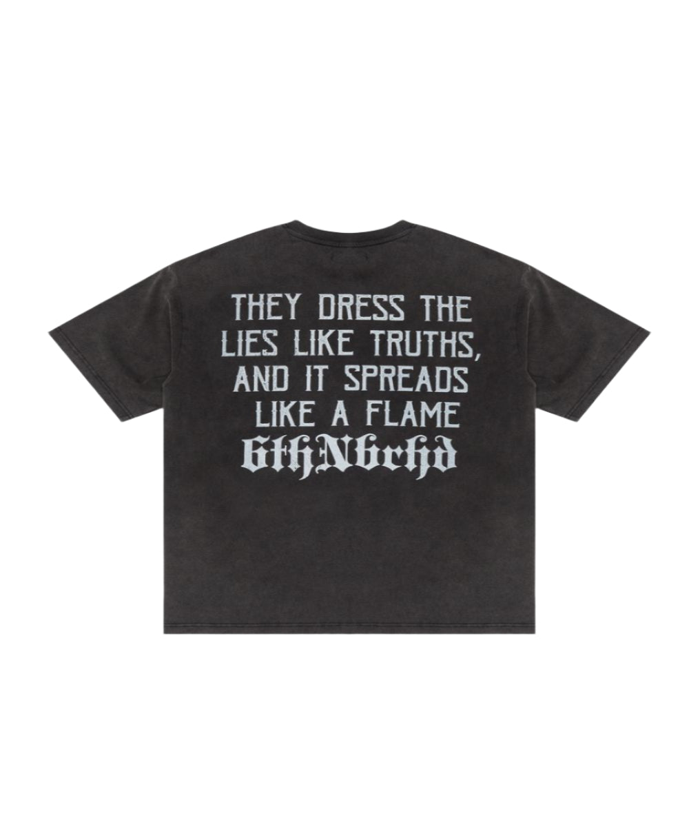"ASHES" VTG BLACK TEE
