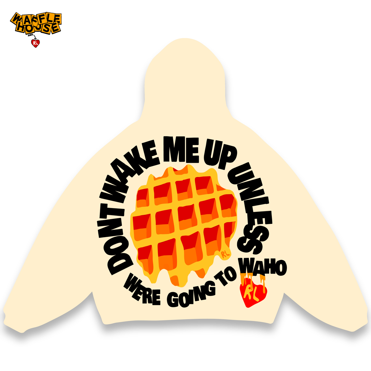 WAKE DON'T WAKE ME HOODIE WHITE