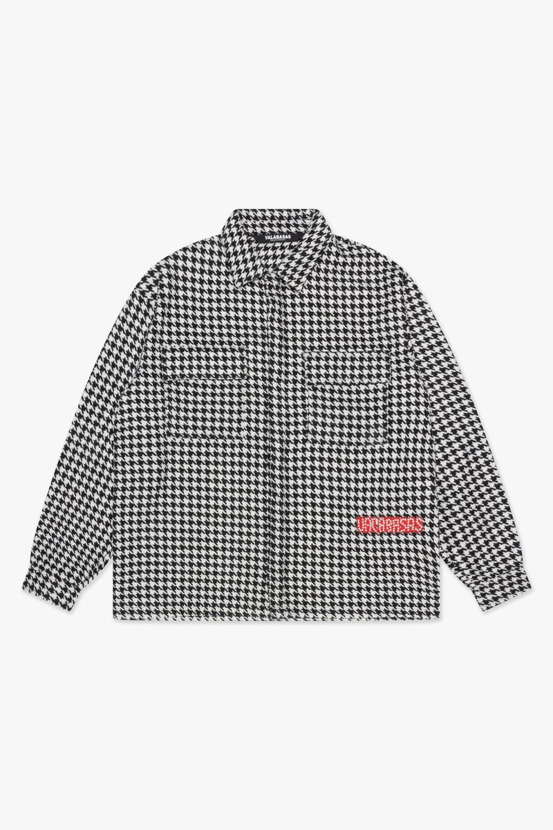 "CHECKERS" BLACK BUTTON DOWN