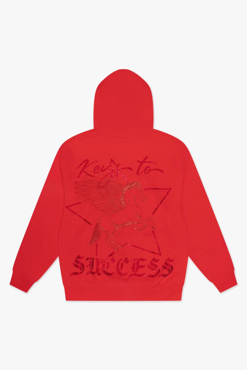 "EQUUS" HOODIE RED