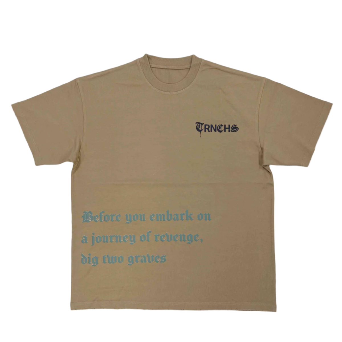 "TWO GRAVES" Khaki Tee