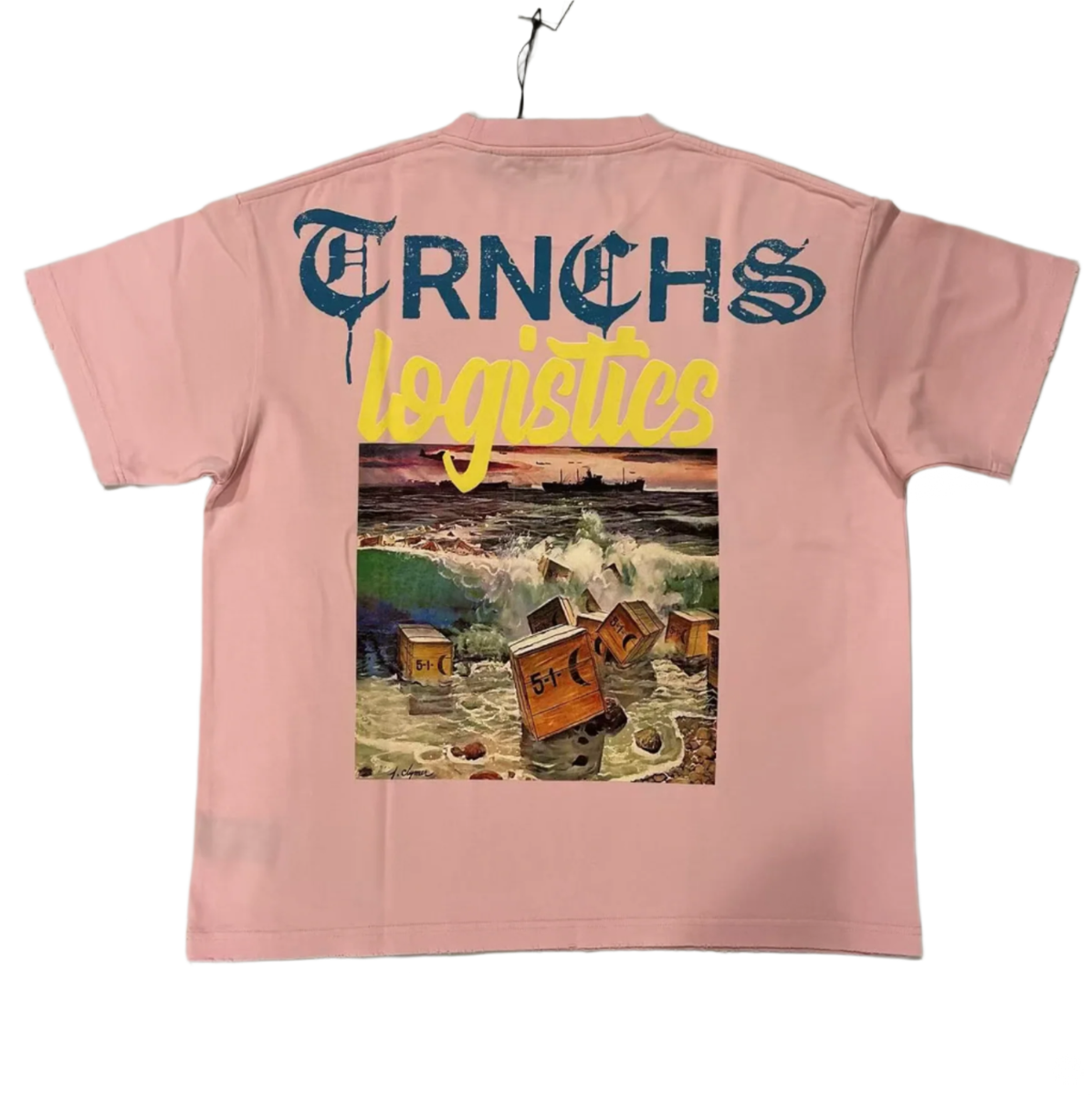 "LOGISTICS" Pink Tee