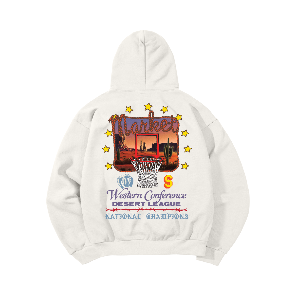 Market Desert League Hoodie - White