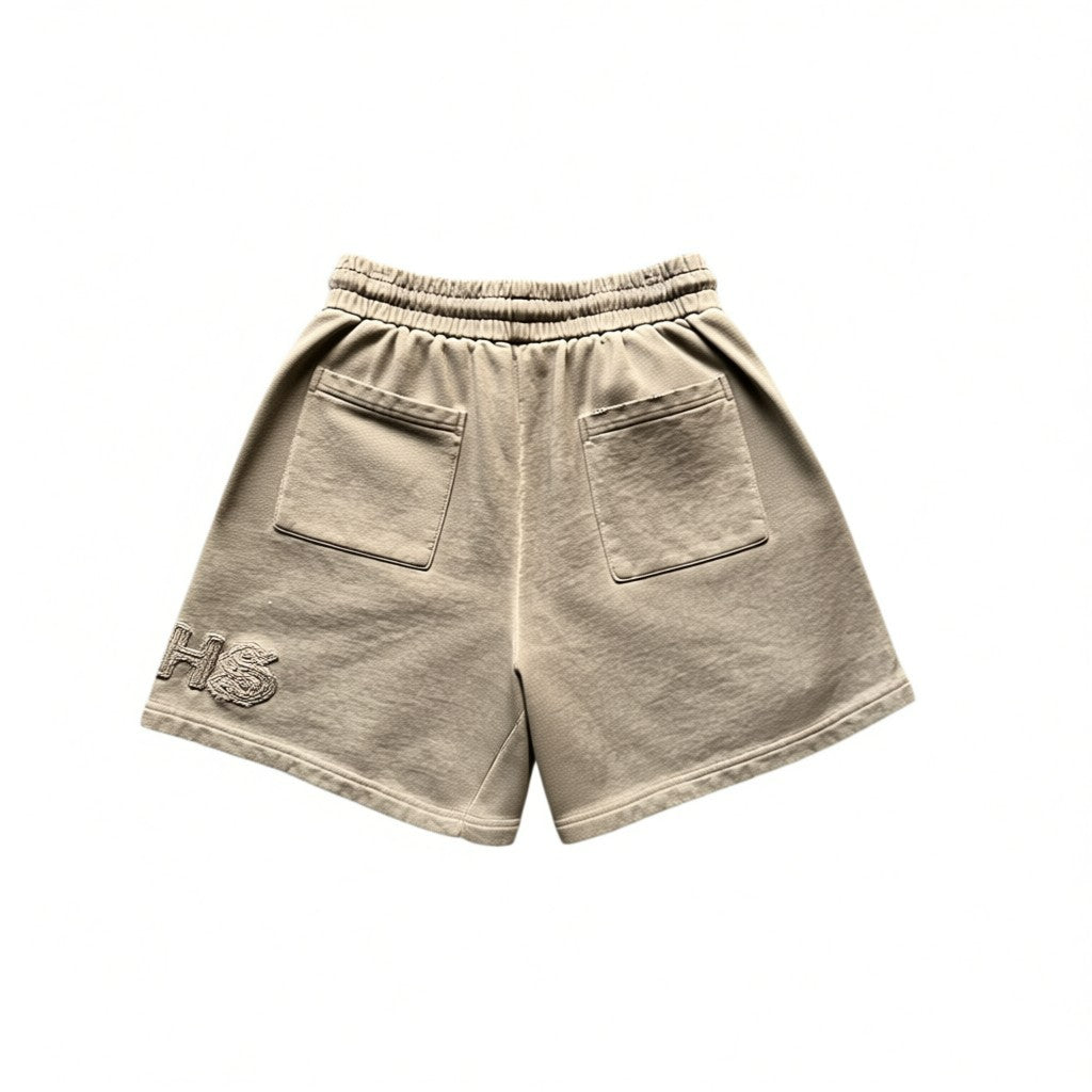 "MAWADA" Khaki Shorts Set