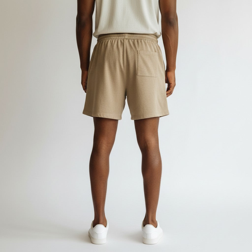 "MAWADA" Khaki Shorts Set