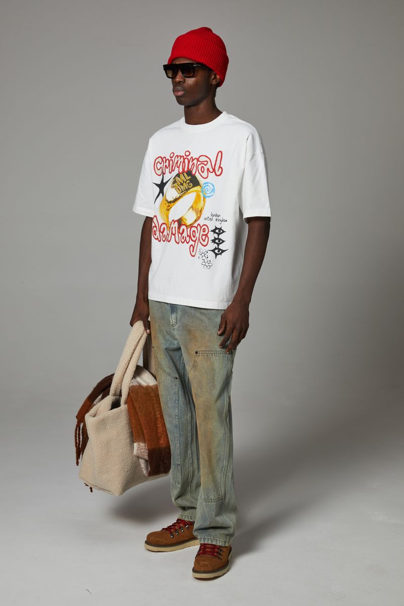 Criminal Damage Men's T-Shirt - White