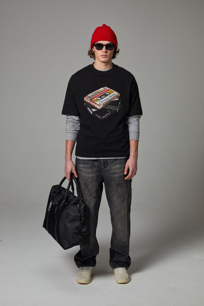 Criminal Damage Men's T-Shirt - Black