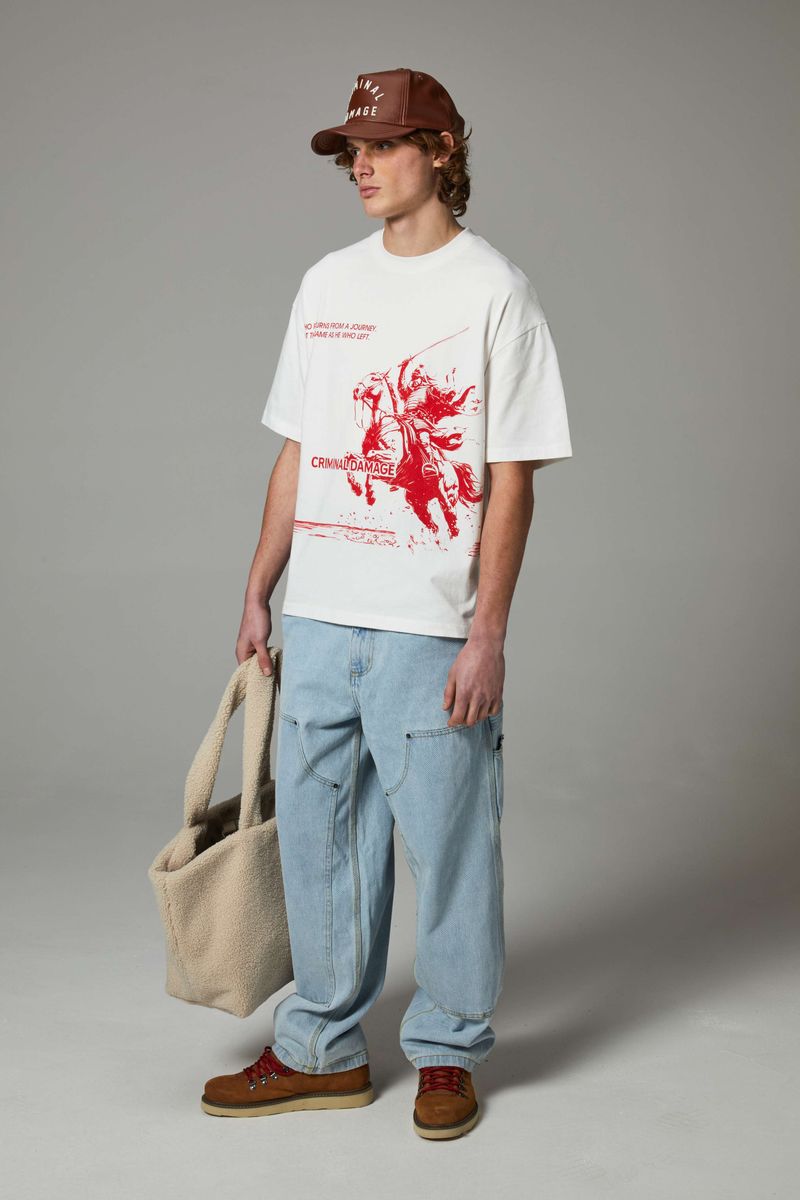 Criminal Damage Men's T-Shirt - White