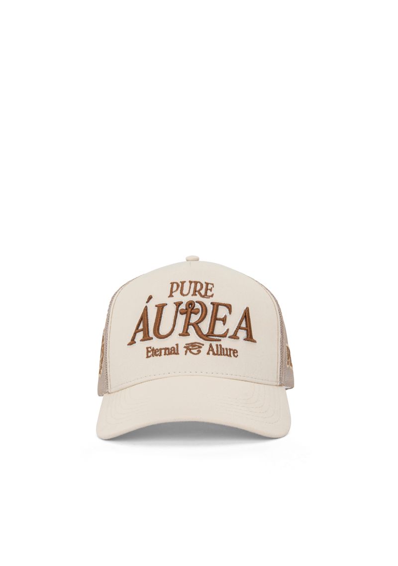 Pure Aurea Cap Trucker Hat - Beige
