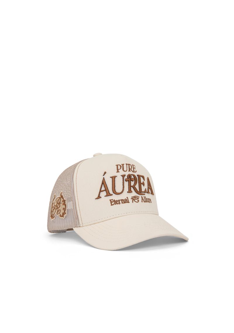 Pure Aurea Cap Trucker Hat - Beige