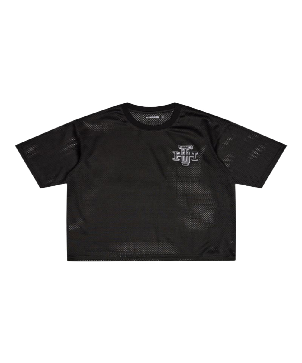"SCRIMMAGE" BOX-FIT MESH TEE