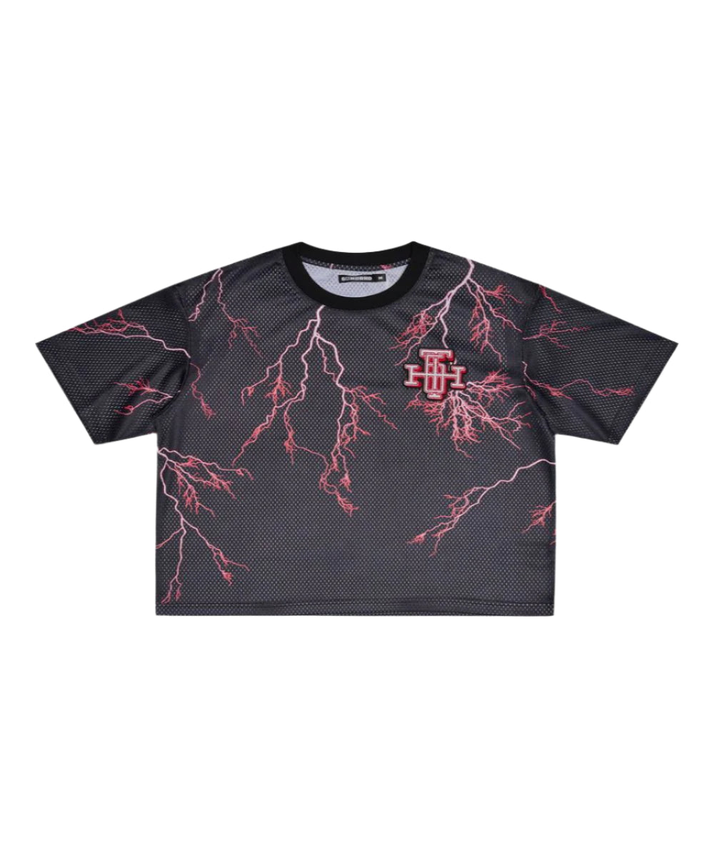 "SCRIMMAGE" BOX-FIT MESH TEE