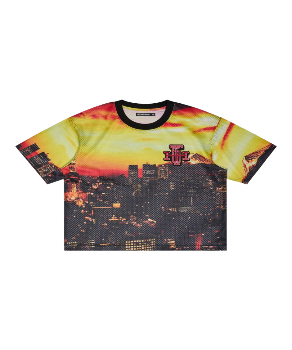 "SCRIMMAGE" BOX-FIT MESH TEE
