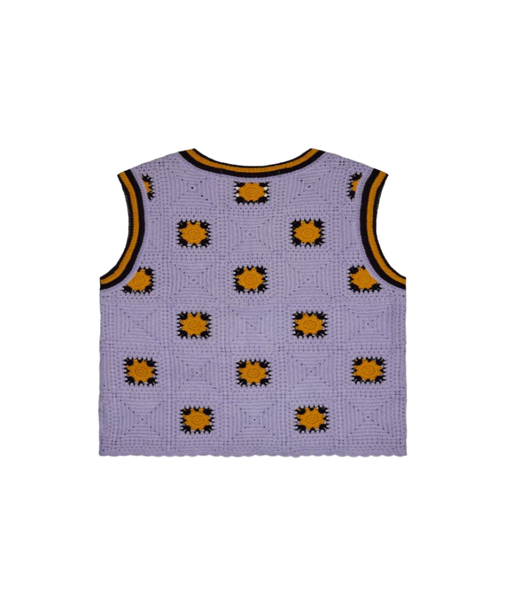 "ANTALIA" PURPLE KNIT TANKTOP