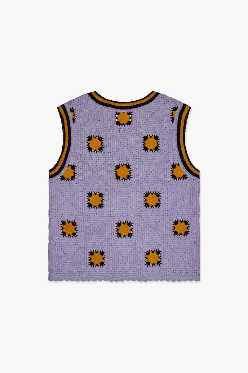 "ANTALIA" PURPLE KNIT TANKTOP
