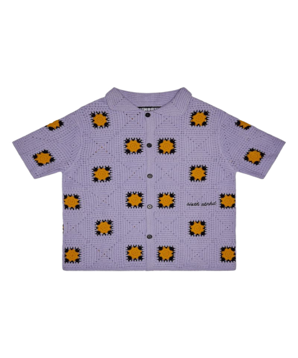 "BAZZAR" PURPLE KNIT WOVEN
