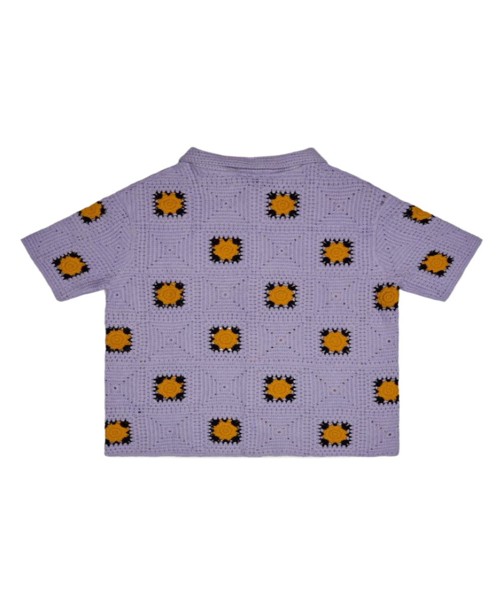"BAZZAR" PURPLE KNIT WOVEN