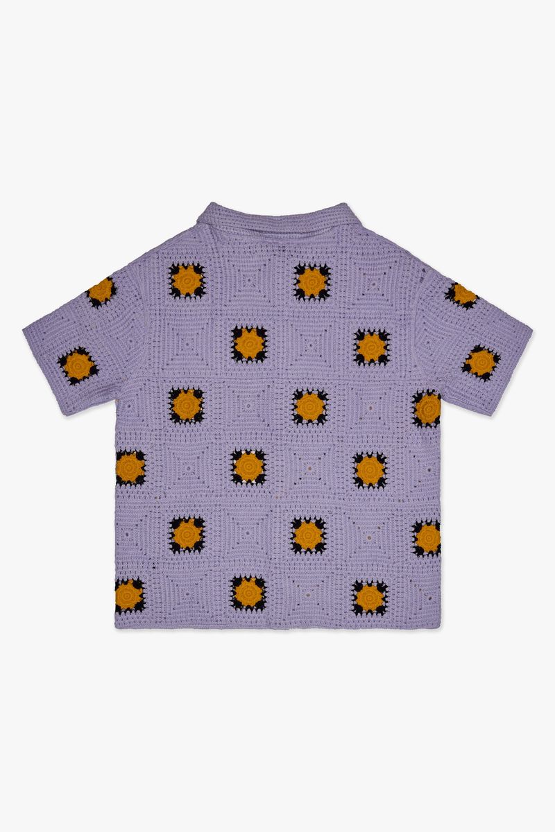"BAZZAR" PURPLE KNIT WOVEN