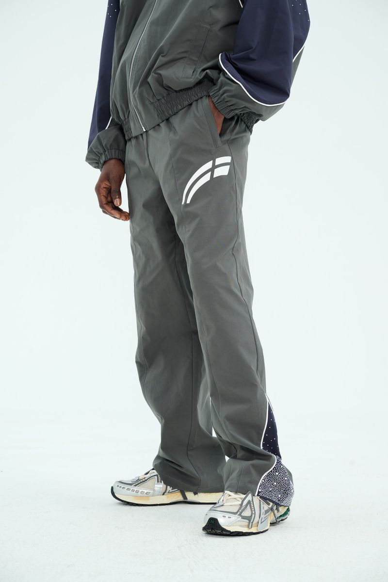 "Astral" Zip Pants - Navy Charcoal