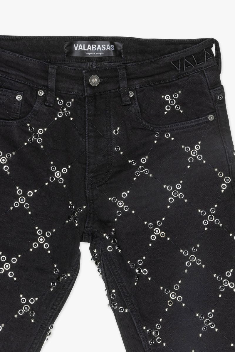 "POP" STACKED Black Washed