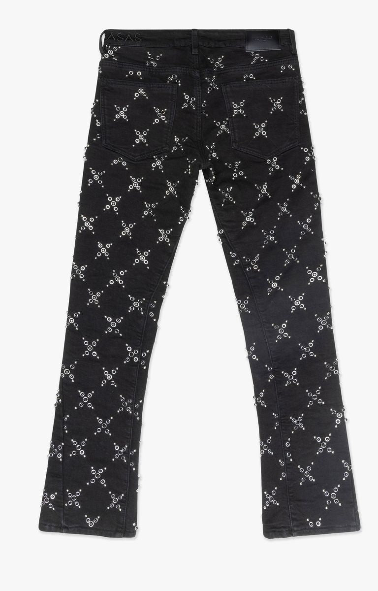 "POP" STACKED Black Washed