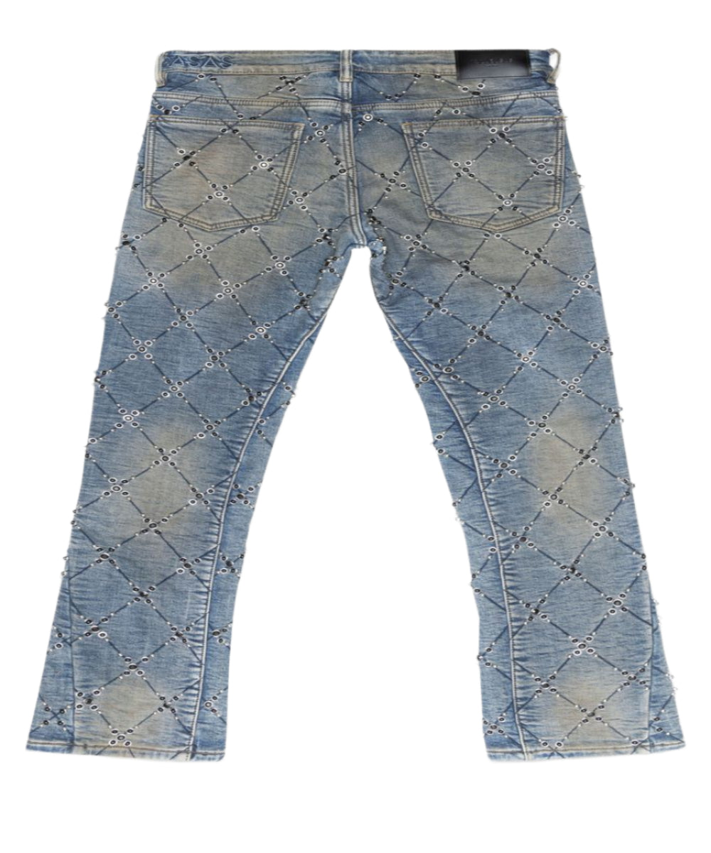 "BLUR" SKINNY Dark Vintage Blue