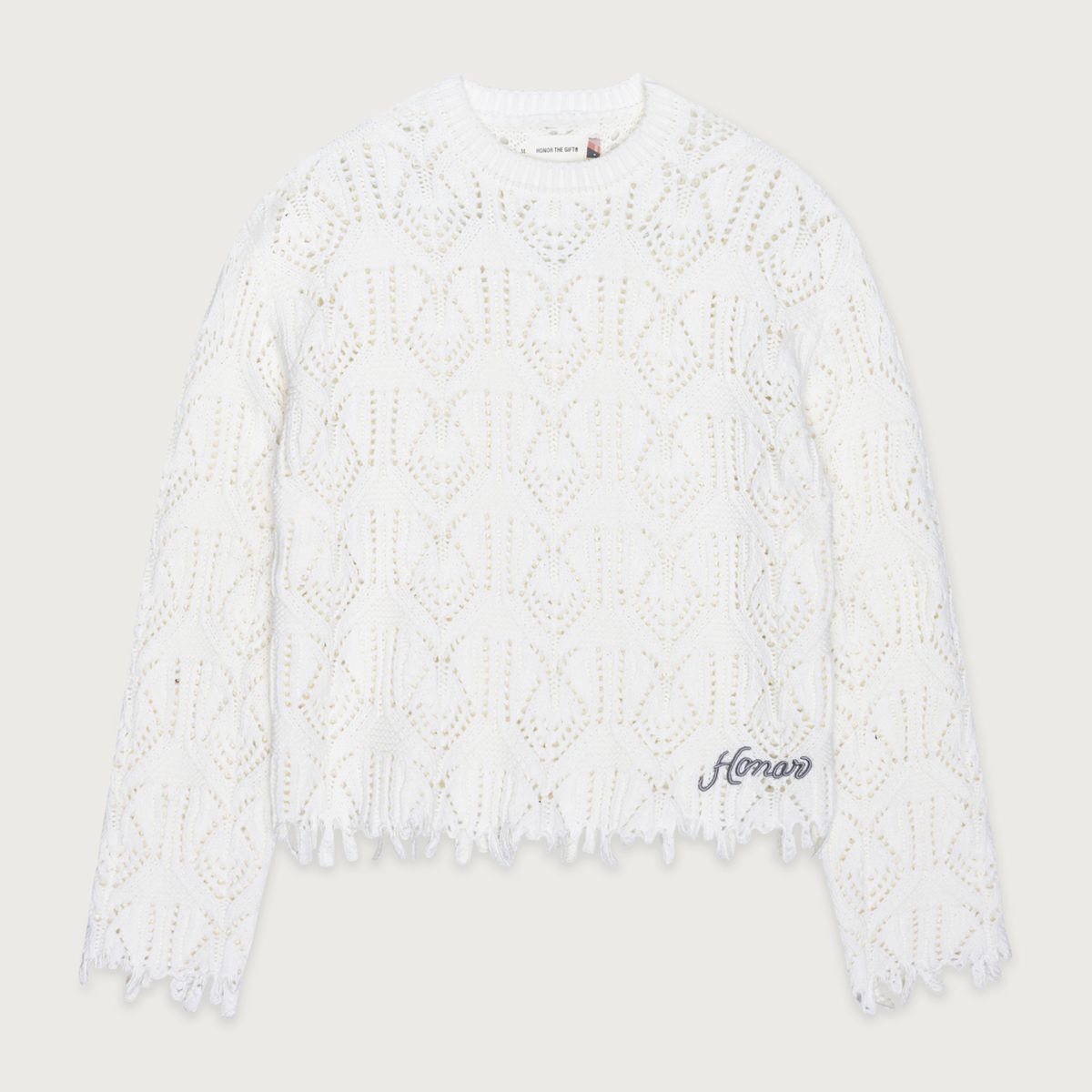 Honor The Gift Crochet Cable Sweater